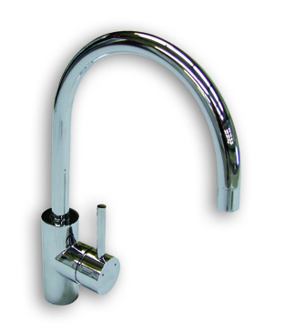 The 1810 Company COURBE CURVED SPOUT CHROME TAP - COU/01/CH